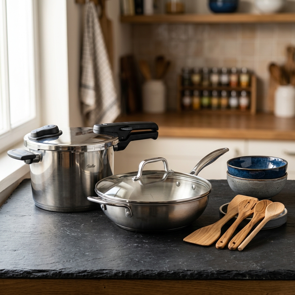 Professional cooking vessels